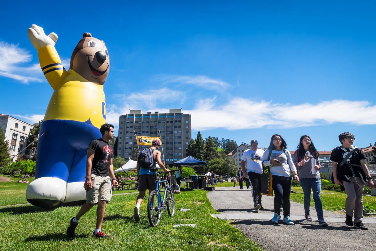 University of California Berkeley mascot Oski the Bear greets newly admitted students on Cal Day
ShutterStock Photo ID: 414985192